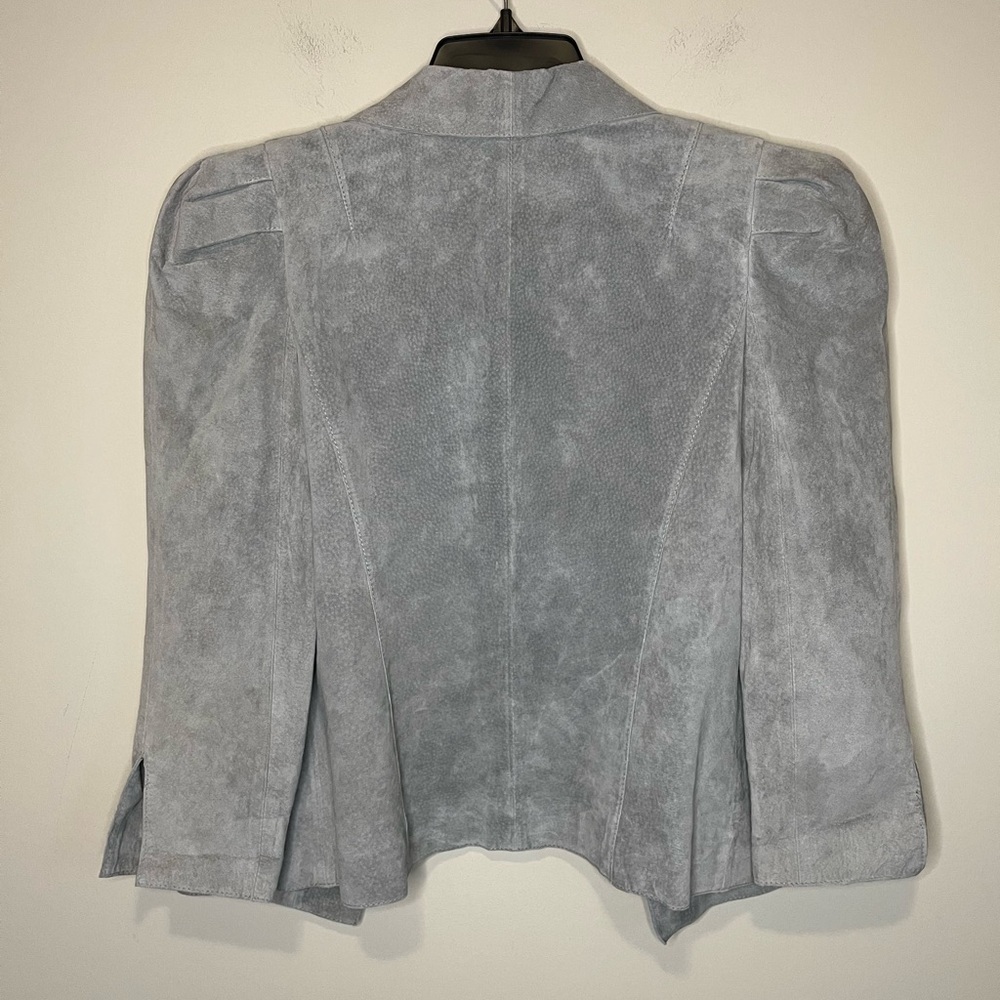 Barbara Hulanicki for Top Shop Suede Cropped Jacket Size Small - Picture 8 of 10